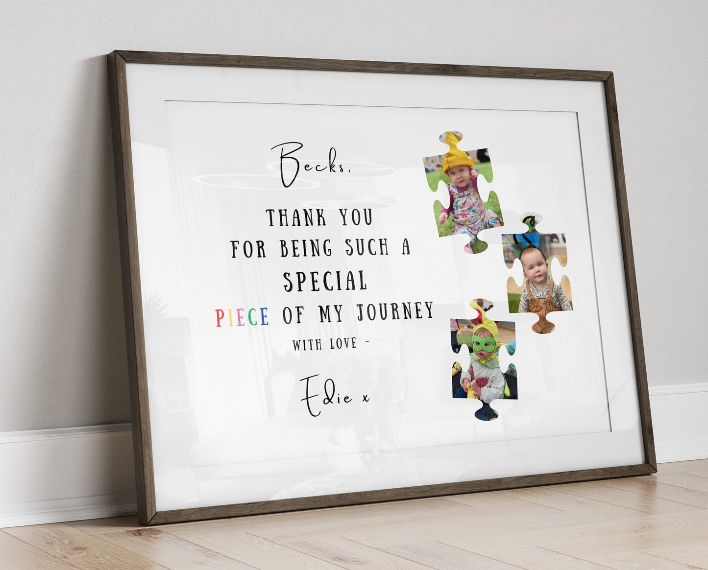 Custom Thank You Gift Print, Nursery Thank You Gift Poster, End of School Year Teacher Gift, Personalised Class Gift, School Nursery Frame