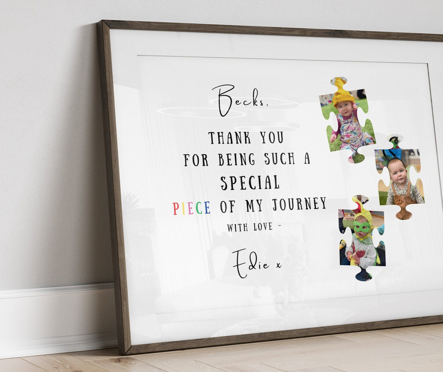 Custom Thank You Gift Print, Nursery Thank You Gift Poster, End of School Year Teacher Gift, Personalised Class Gift, School Nursery Frame