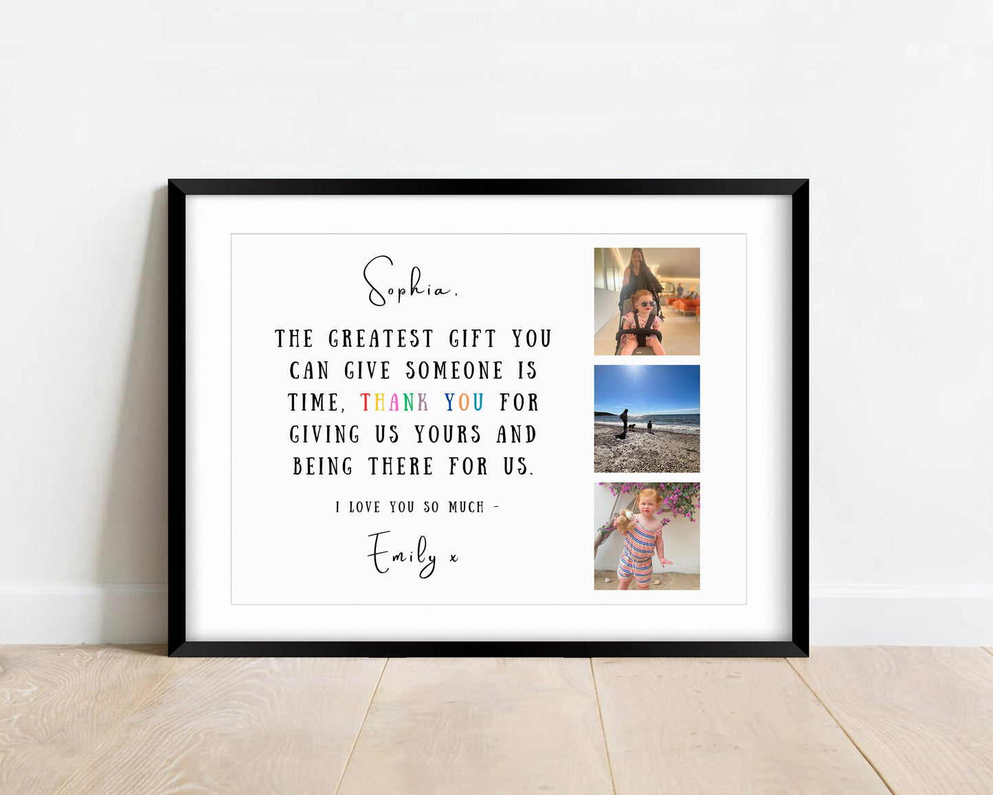 Custom Thank You Gift Print, Nursery Thank You Gift Poster, End of School Year Teacher Gift, Personalised Class Gift, School Nursery Frame
