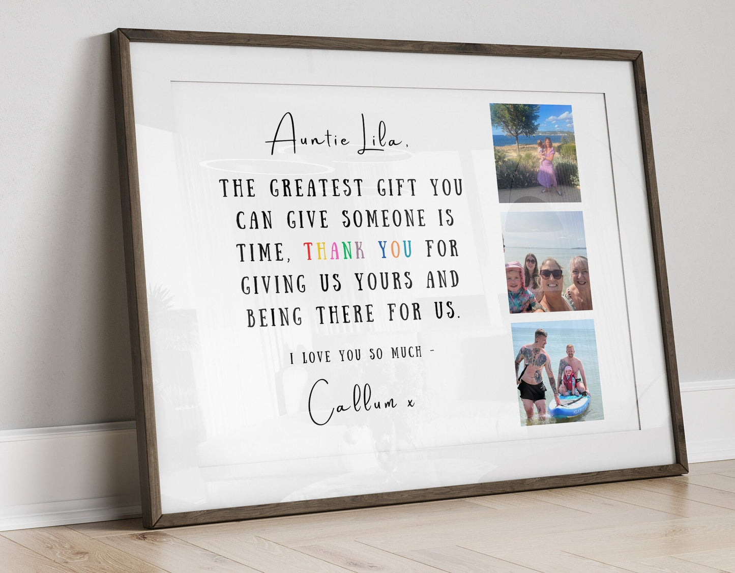 Custom Thank You Gift Print, Nursery Thank You Gift Poster, End of School Year Teacher Gift, Personalised Class Gift, School Nursery Frame