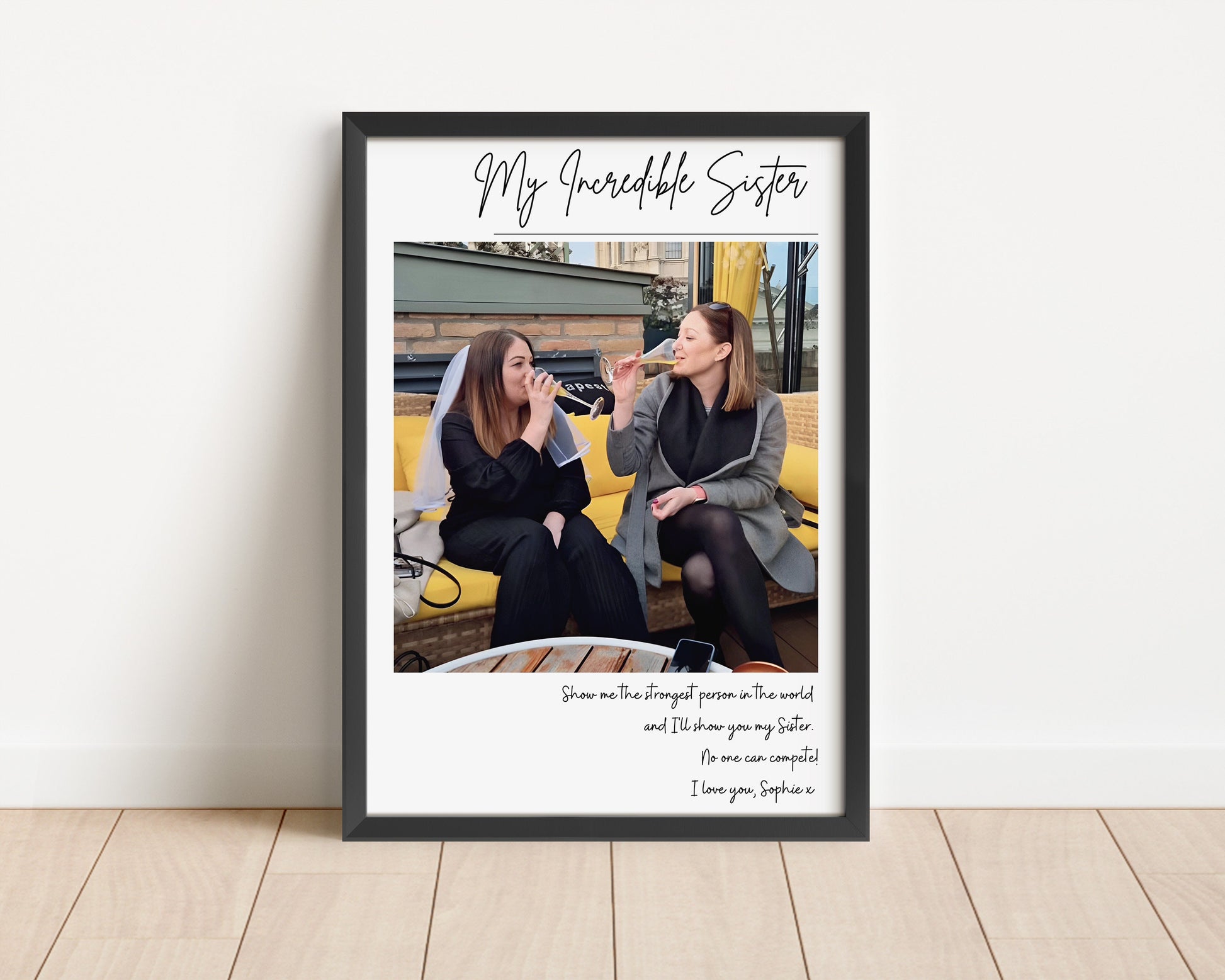 Personalised Sister Christmas Gift, Sister Photo Gift, Best Friend Keepsake, Sister Birthday Gift, Birthday Gift for Her, Gifts For Sisters
