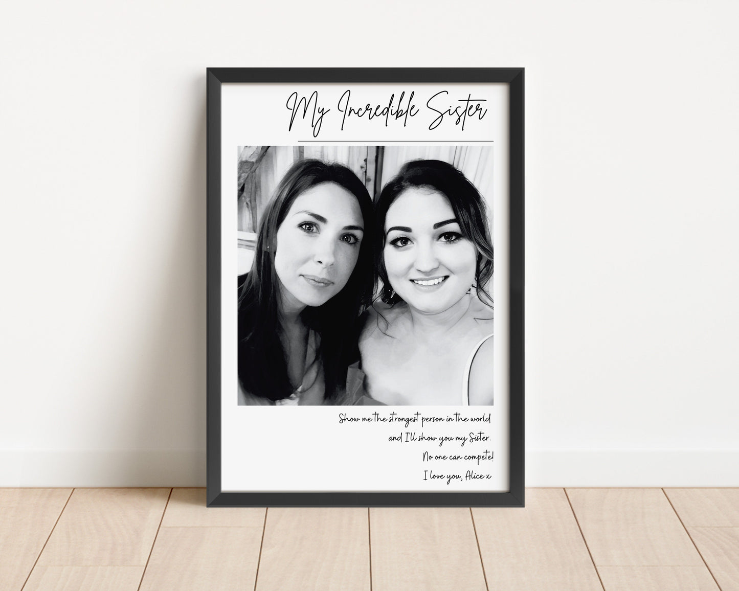 Personalised Sister Christmas Gift, Sister Photo Gift, Best Friend Keepsake, Sister Birthday Gift, Birthday Gift for Her, Gifts For Sisters