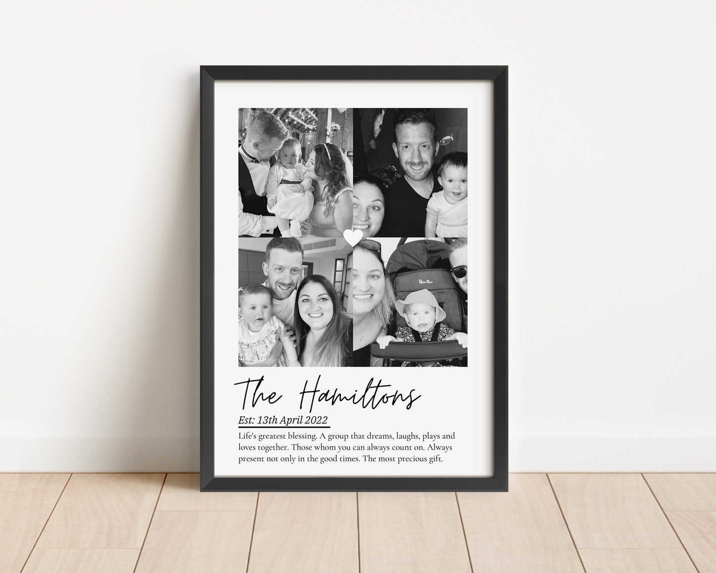 Personalized Family Photo Print: Unique Keepsake Gift