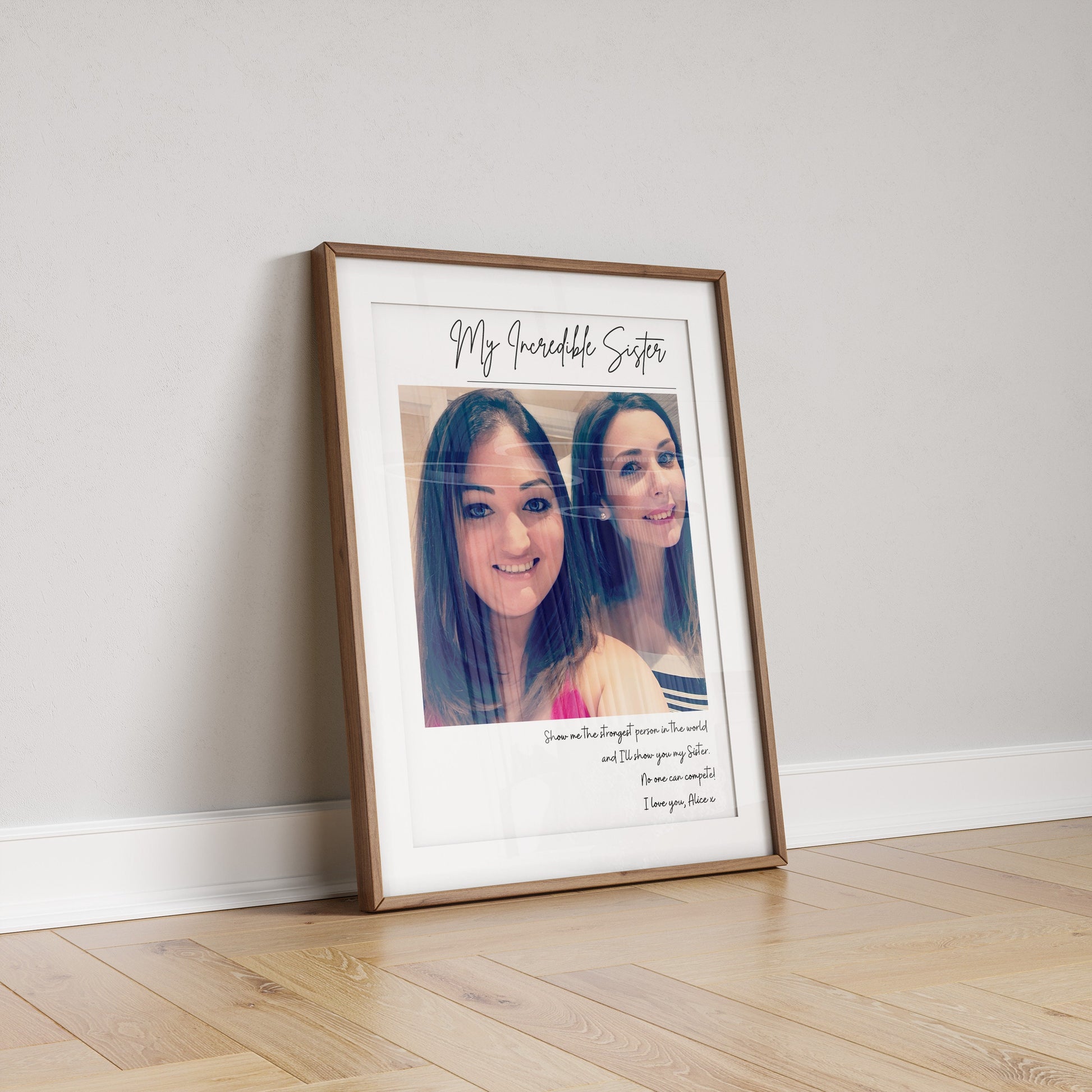 Personalised Sister Christmas Gift, Sister Photo Gift, Best Friend Keepsake, Sister Birthday Gift, Birthday Gift for Her, Gifts For Sisters