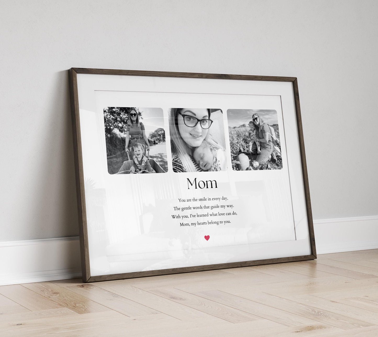 Personalized Mum Photo Print: Mother Daughter Gift, Quote Wall Art