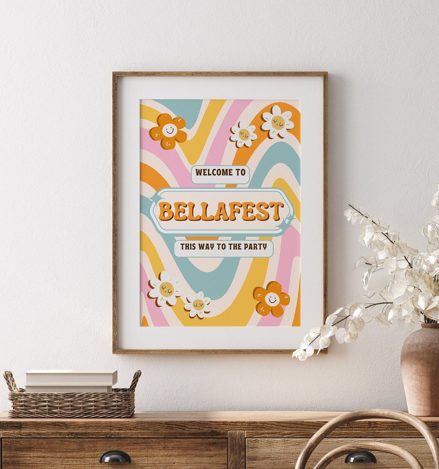 Custom 60's Birthday Party Poster: Groovy Retro Decor