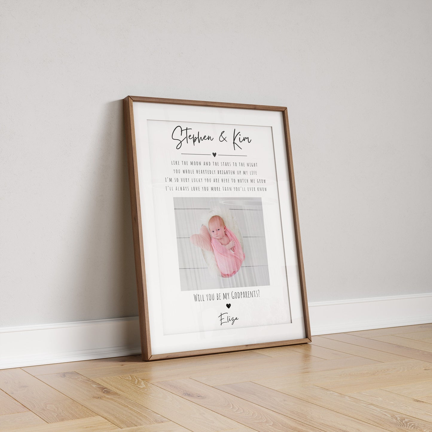 Custom Godparents Photo Proposal Print - Godmother, Godfather Gift