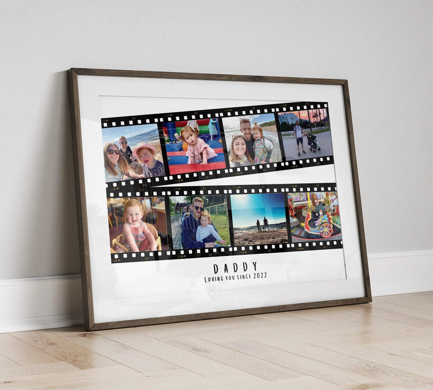 Personalised Dad Photo Collage Print, Father's Day Gift, Custom Print for Daddy, Daddy Gift for Him, Photo Collage from Son Daughter