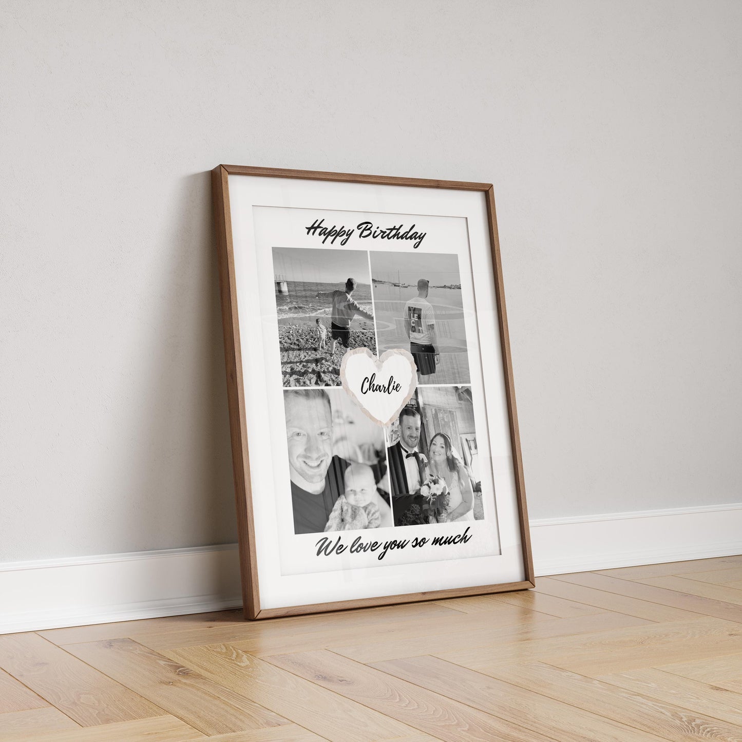 Personalised Birthday Photo Collage Print: Birthday Gift for Son Daughter