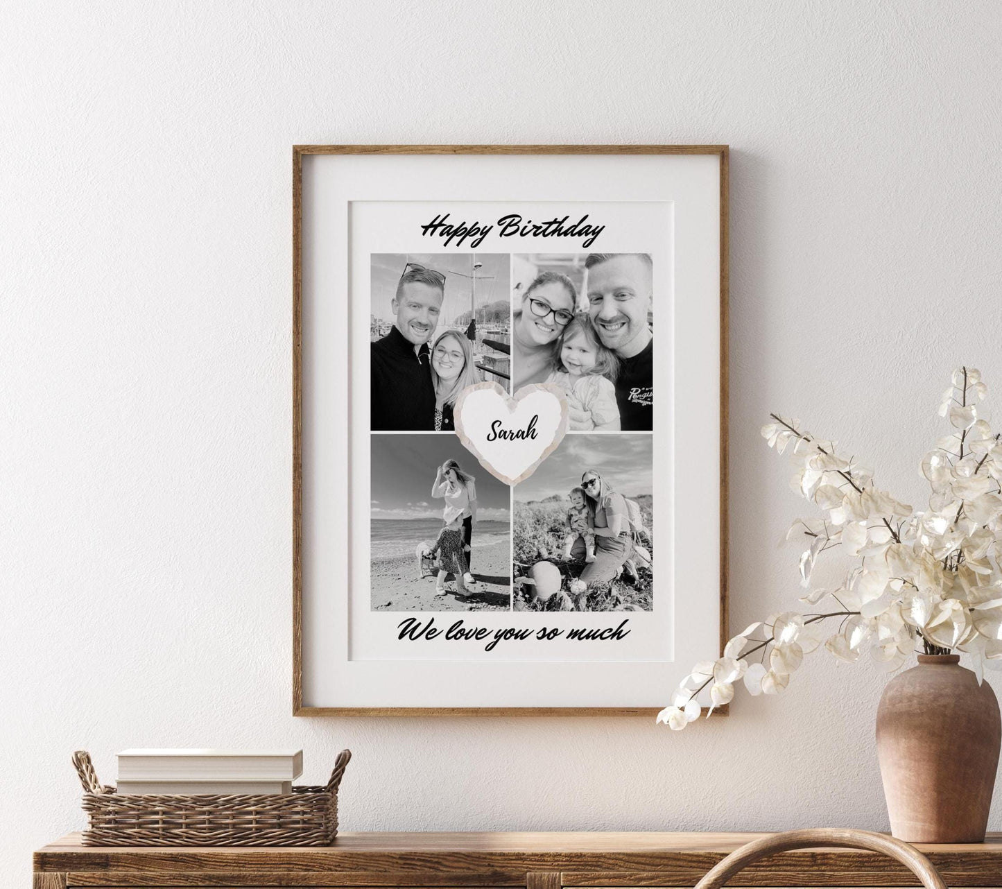 Personalised Birthday Photo Collage Print: Birthday Gift for Son Daughter