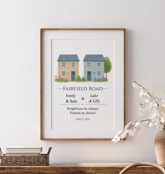 Personalised Neighbour Gift, Custom Neigbhours Leaving Gift, Best Friend Neighbour, Housewarming Gift, Moving Away Keepsake for Neighbours