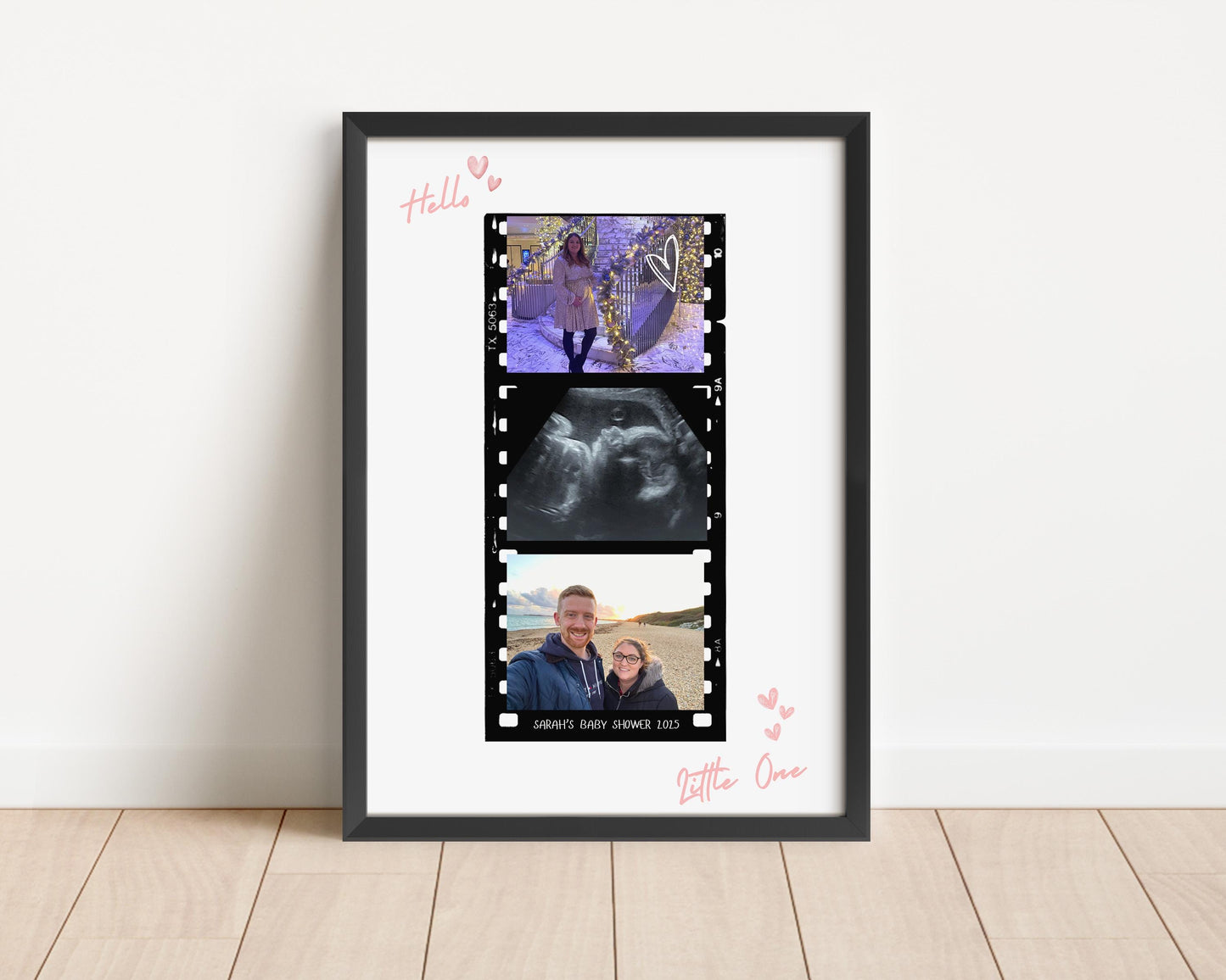 Personalised Baby Shower Photo Frame: Custom Signature Guestbook