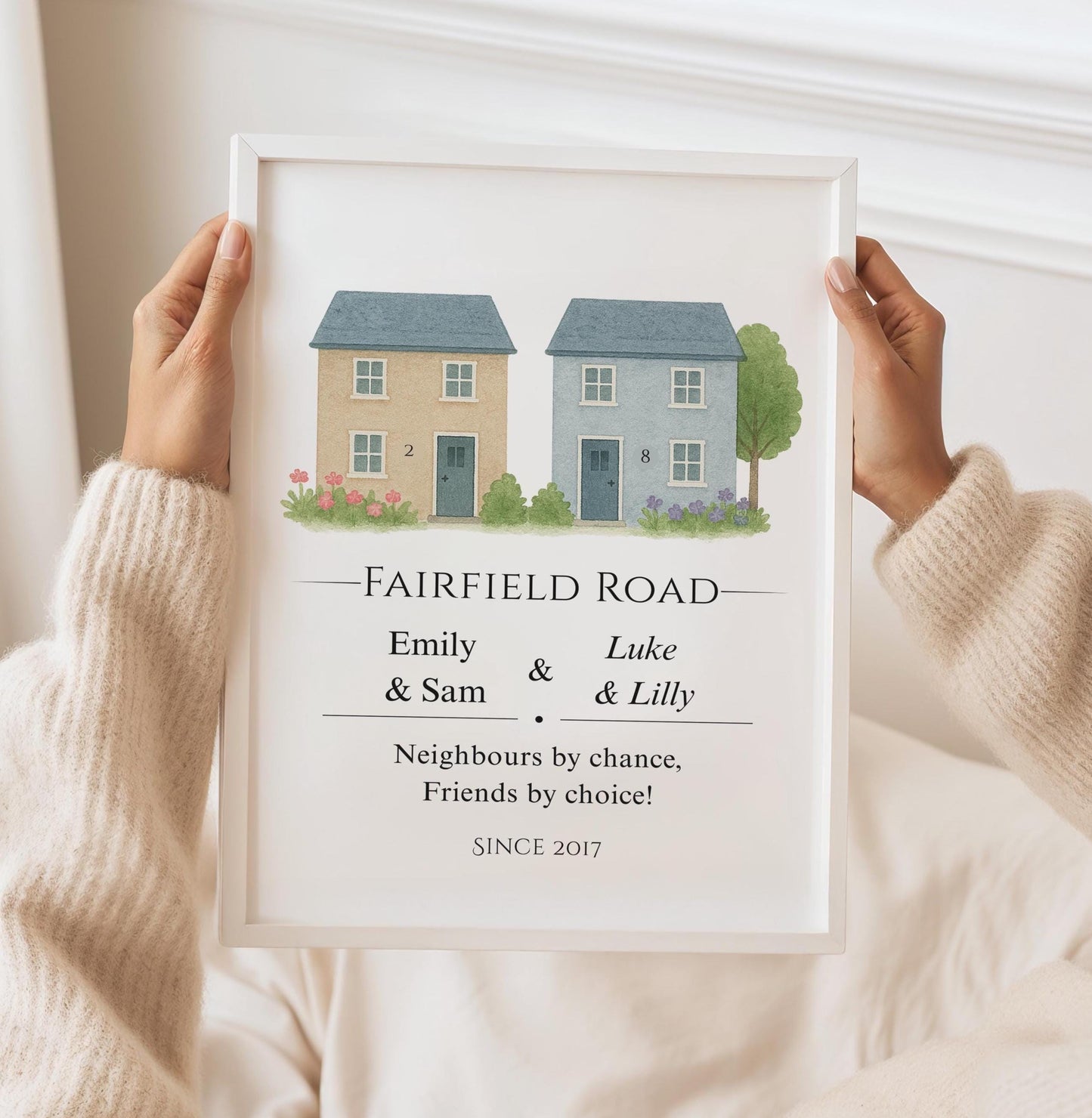 Personalised Neighbour Gift, Custom Neigbhours Leaving Gift, Best Friend Neighbour, Housewarming Gift, Moving Away Keepsake for Neighbours