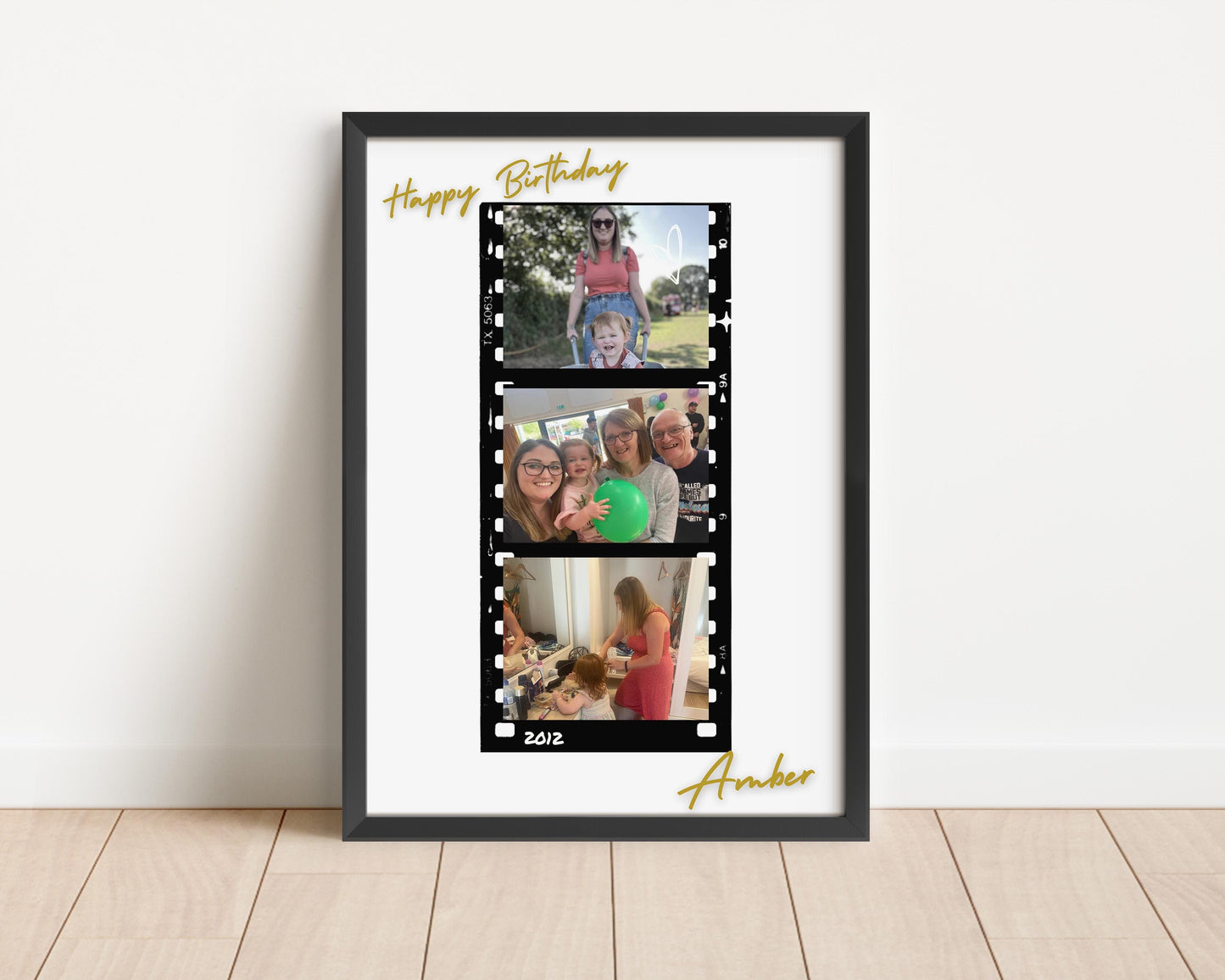 Personalised Birthday Photo Print: Signable Group Gift