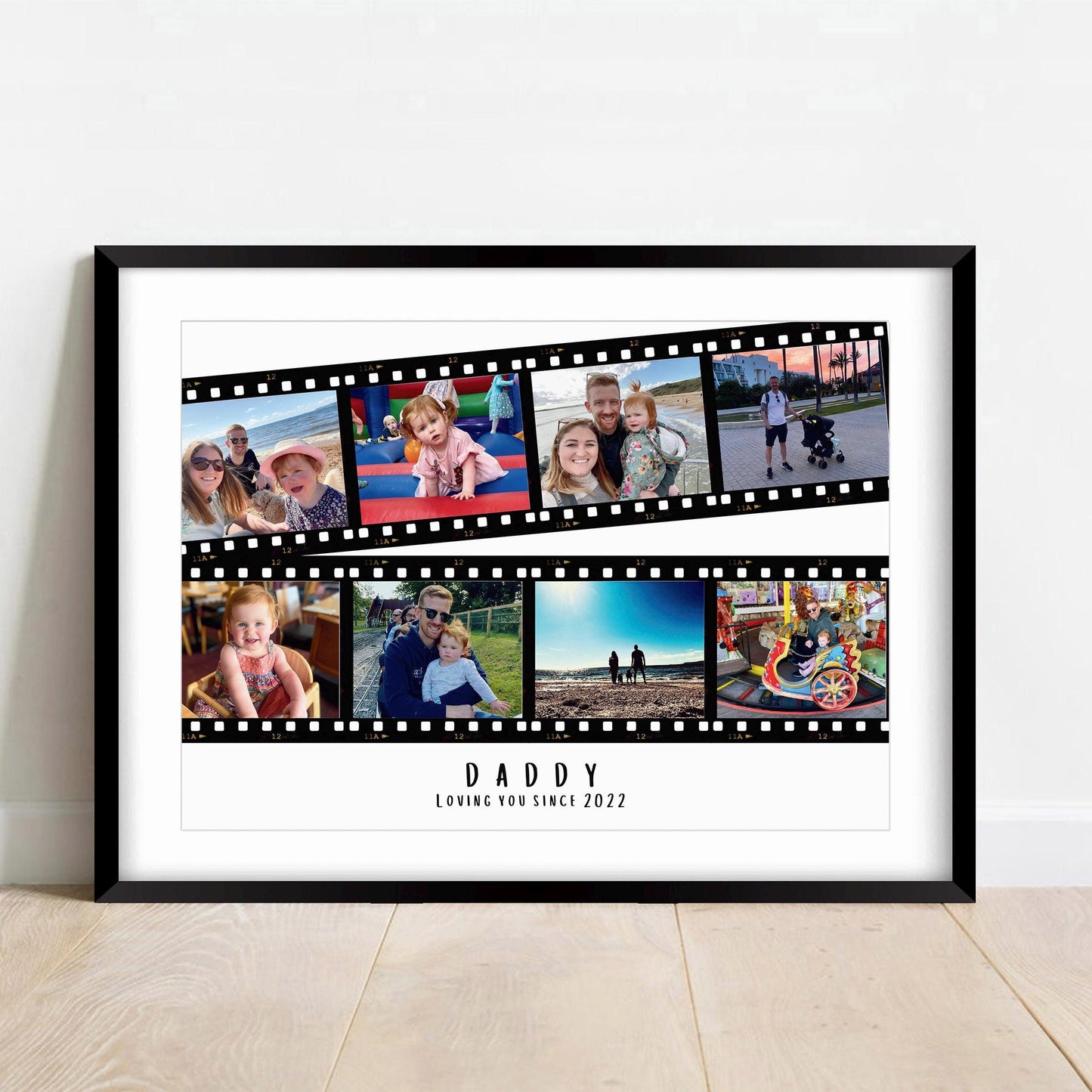 Personalised Dad Photo Collage Print, Father's Day Gift, Custom Print for Daddy, Daddy Gift for Him, Photo Collage from Son Daughter