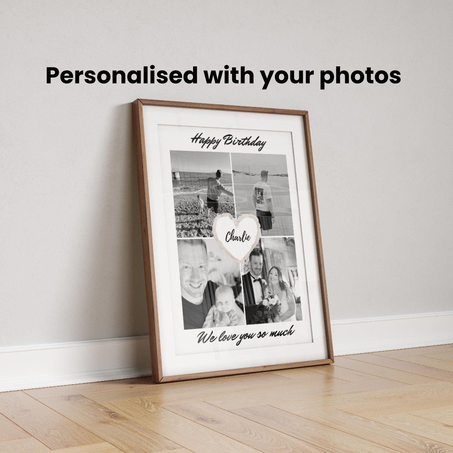 Personalised Birthday Photo Collage Print: Birthday Gift for Son Daughter