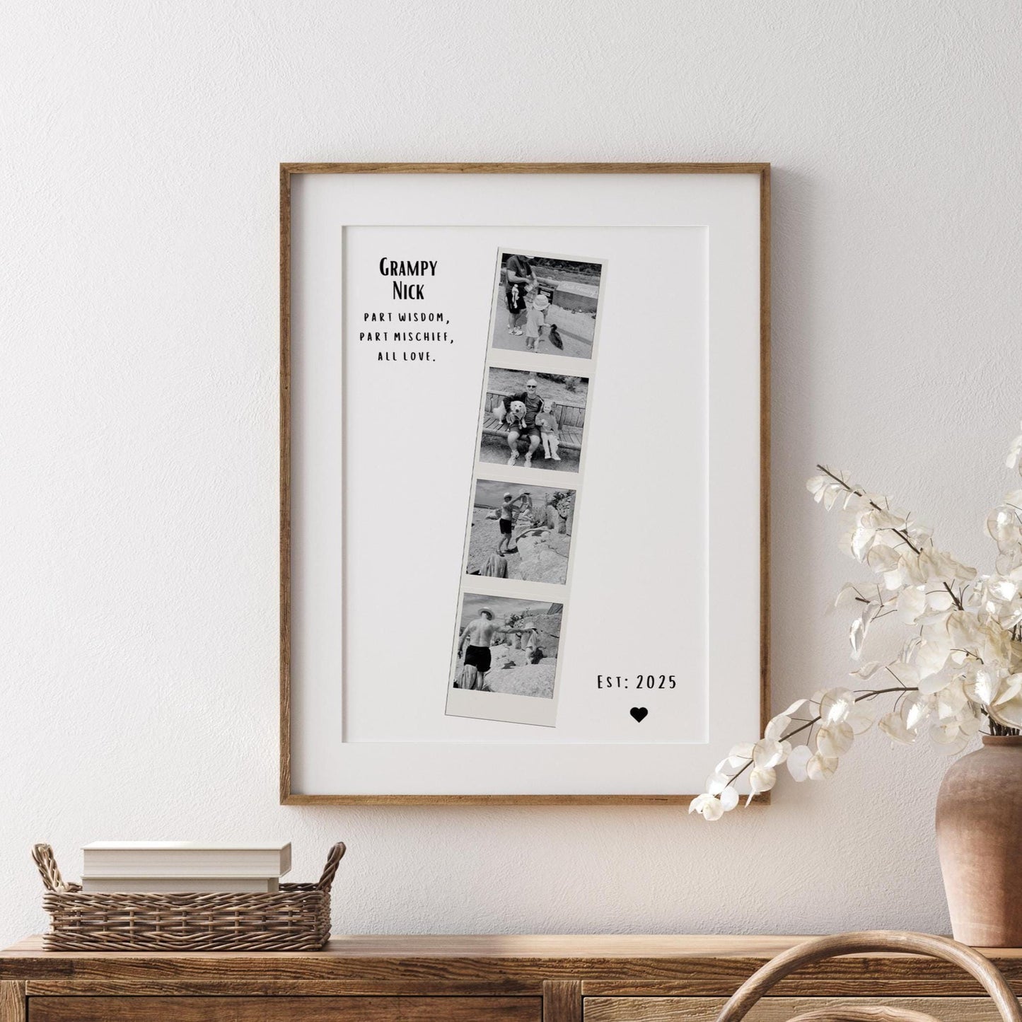 Grandad Polaroid Frame, Grandad Gift, Birthday Gift For Grandad, Birthday Gift For Grandad, Father's Day Gift