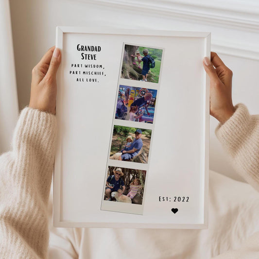Grandad Polaroid Frame, Grandad Gift, Birthday Gift For Grandad, Birthday Gift For Grandad, Father's Day Gift