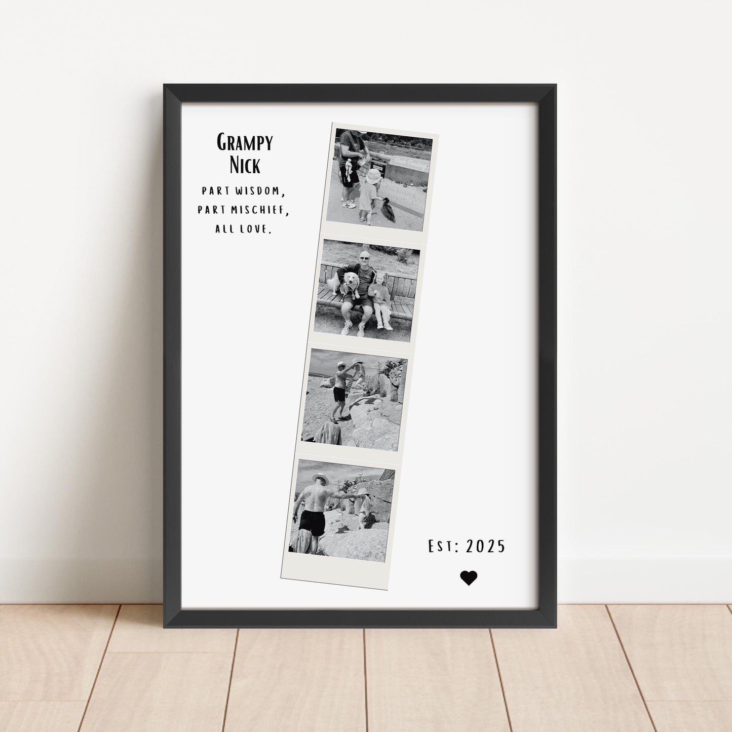 Grandad Polaroid Frame, Grandad Gift, Birthday Gift For Grandad, Birthday Gift For Grandad, Father's Day Gift