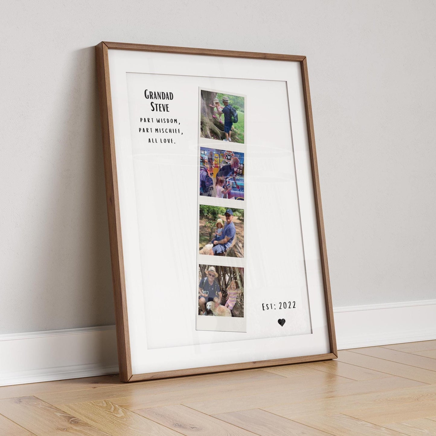 Grandad Polaroid Frame, Grandad Gift, Birthday Gift For Grandad, Birthday Gift For Grandad, Father's Day Gift