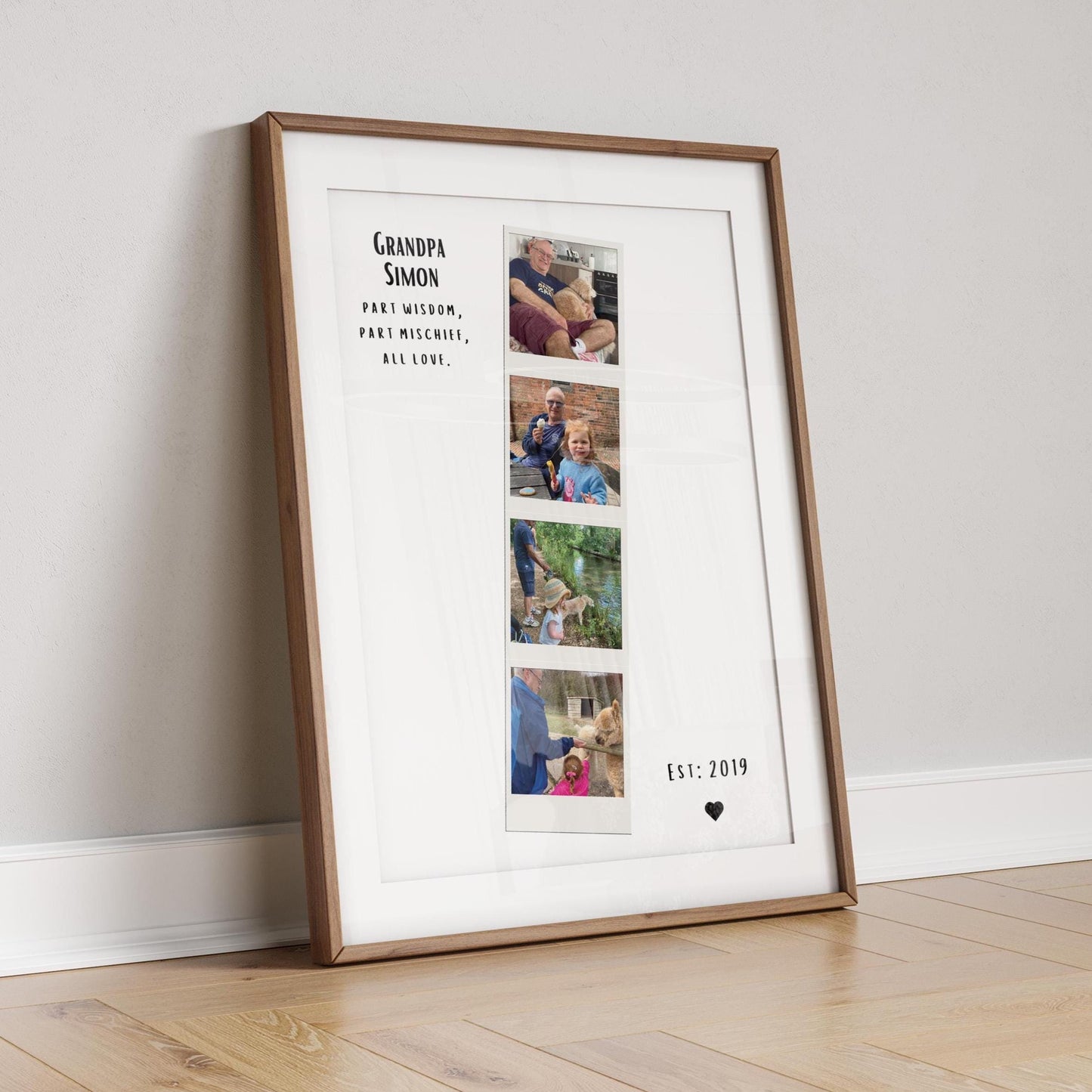 Grandad Polaroid Frame, Grandad Gift, Birthday Gift For Grandad, Birthday Gift For Grandad, Father's Day Gift