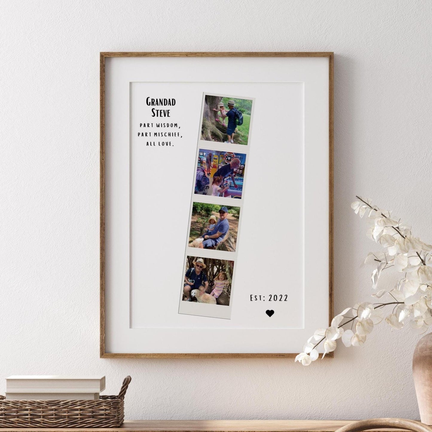 Grandad Polaroid Frame, Grandad Gift, Birthday Gift For Grandad, Birthday Gift For Grandad, Father's Day Gift
