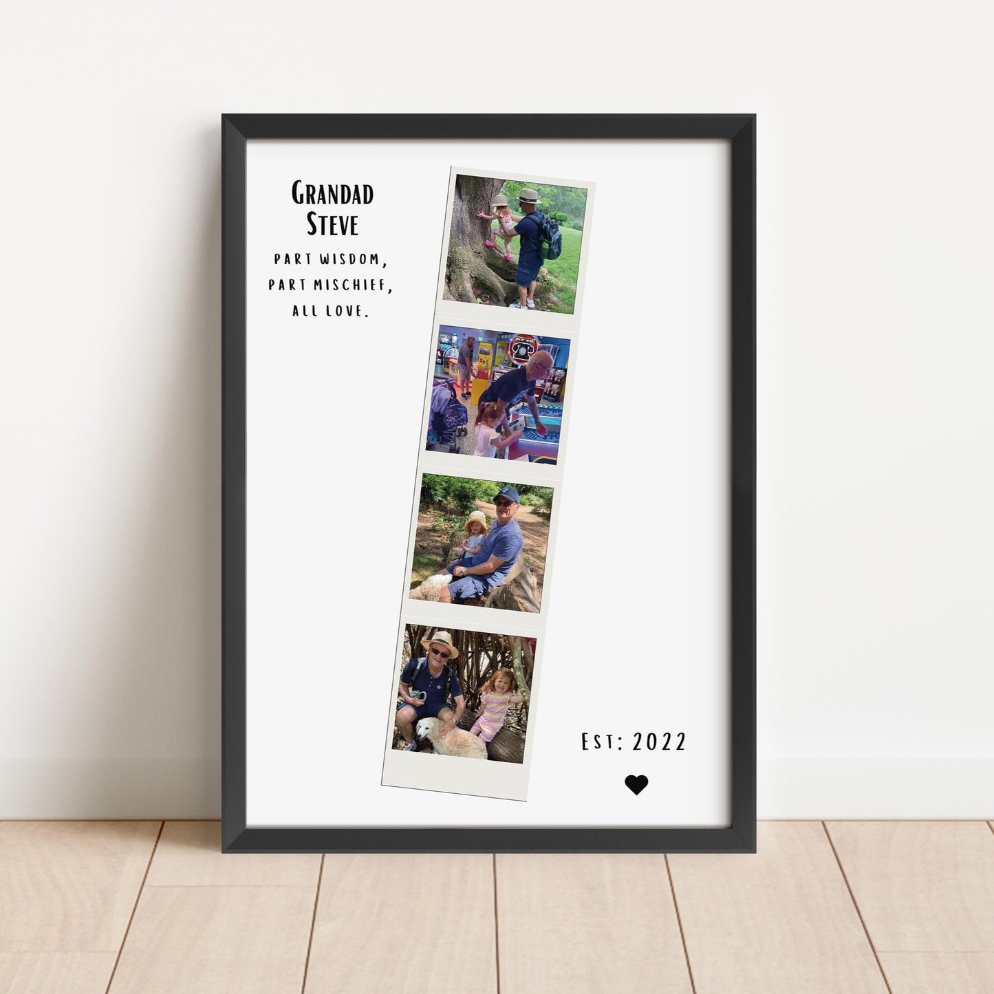Grandad Polaroid Frame, Grandad Gift, Birthday Gift For Grandad, Birthday Gift For Grandad, Father's Day Gift